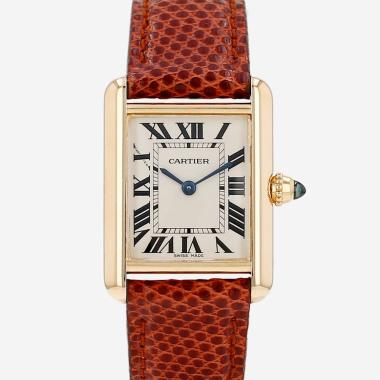 Montre Cartier Tank Louis Cartier en or jaune Ref: Cartier - 2442  Vers 1990