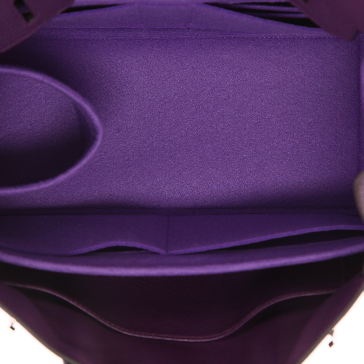 Hermès  Birkin 30 cm handbag  in purple togo leather - Detail D3