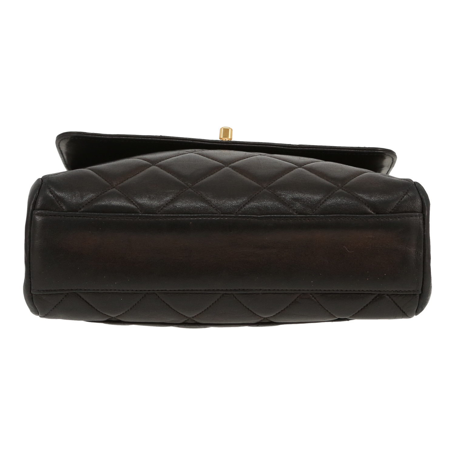 Borsa a tracolla Chanel  Vintage in pelle trapuntata nera - Detail D1