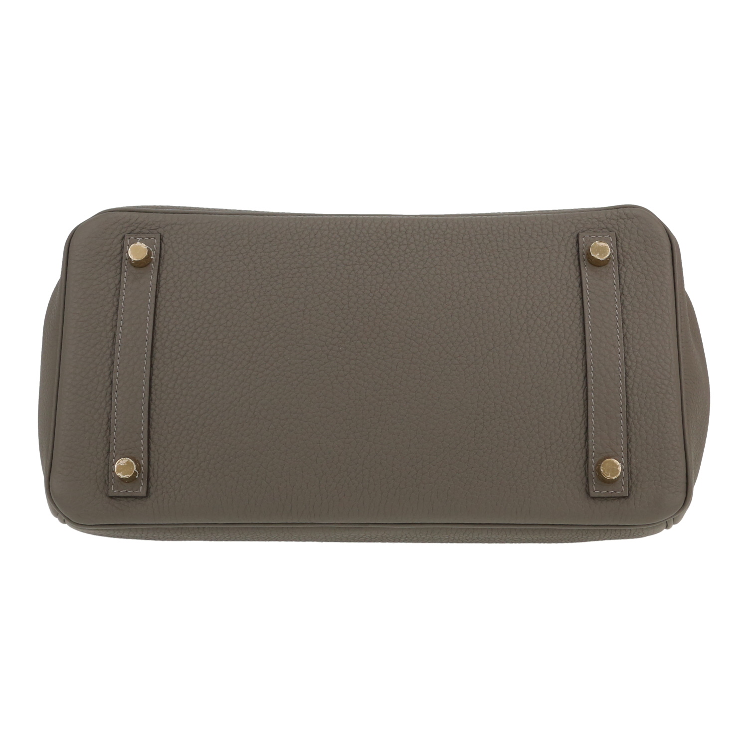 Bolso de mano Hermès  Birkin 30 cm en cuero togo Gris Meyer - Detail D1