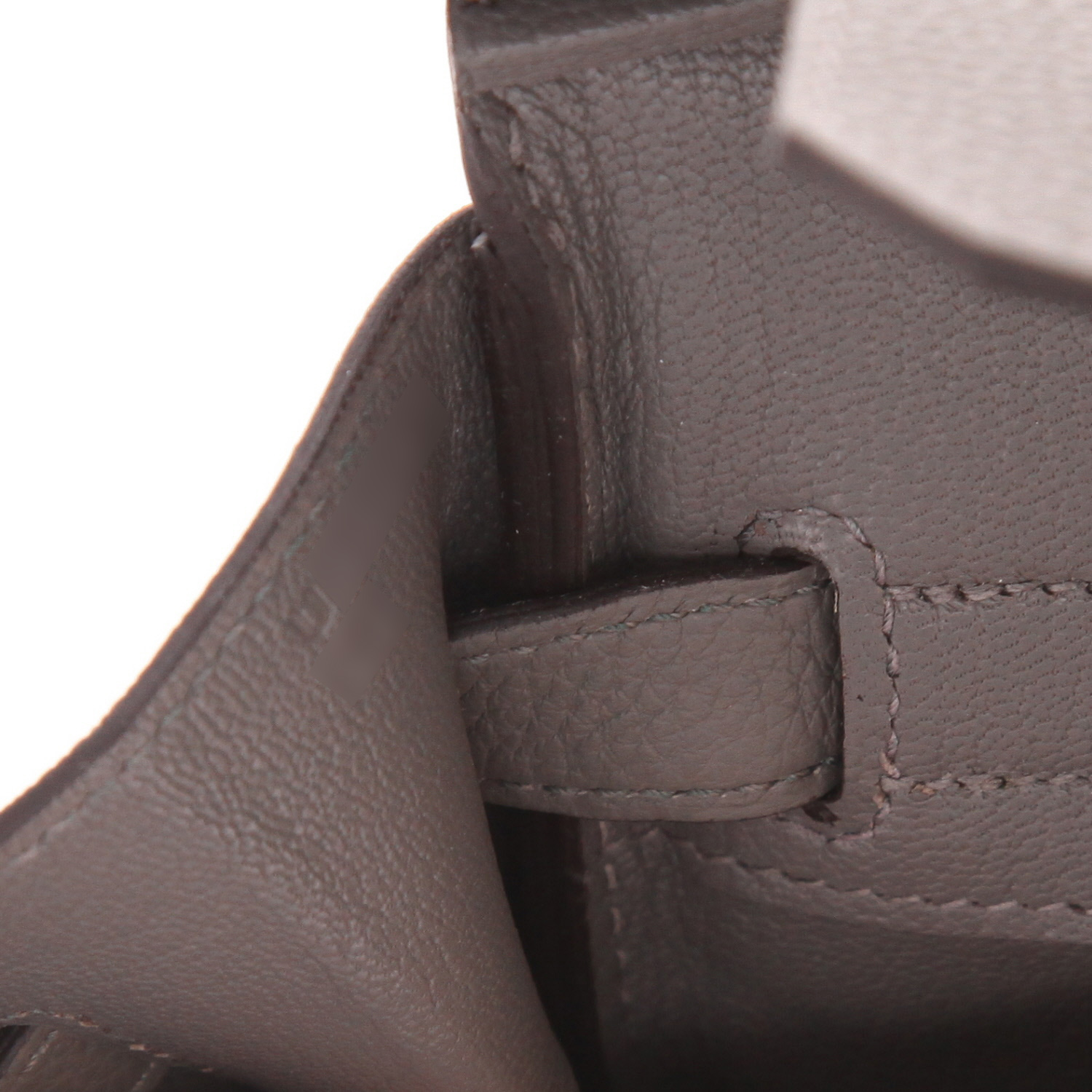 Sac à main Hermès  Birkin 30 cm en cuir togo Gris Meyer - Detail D4