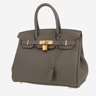 Hermès  Birkin 30 cm handbag  in Gris Meyer togo leather