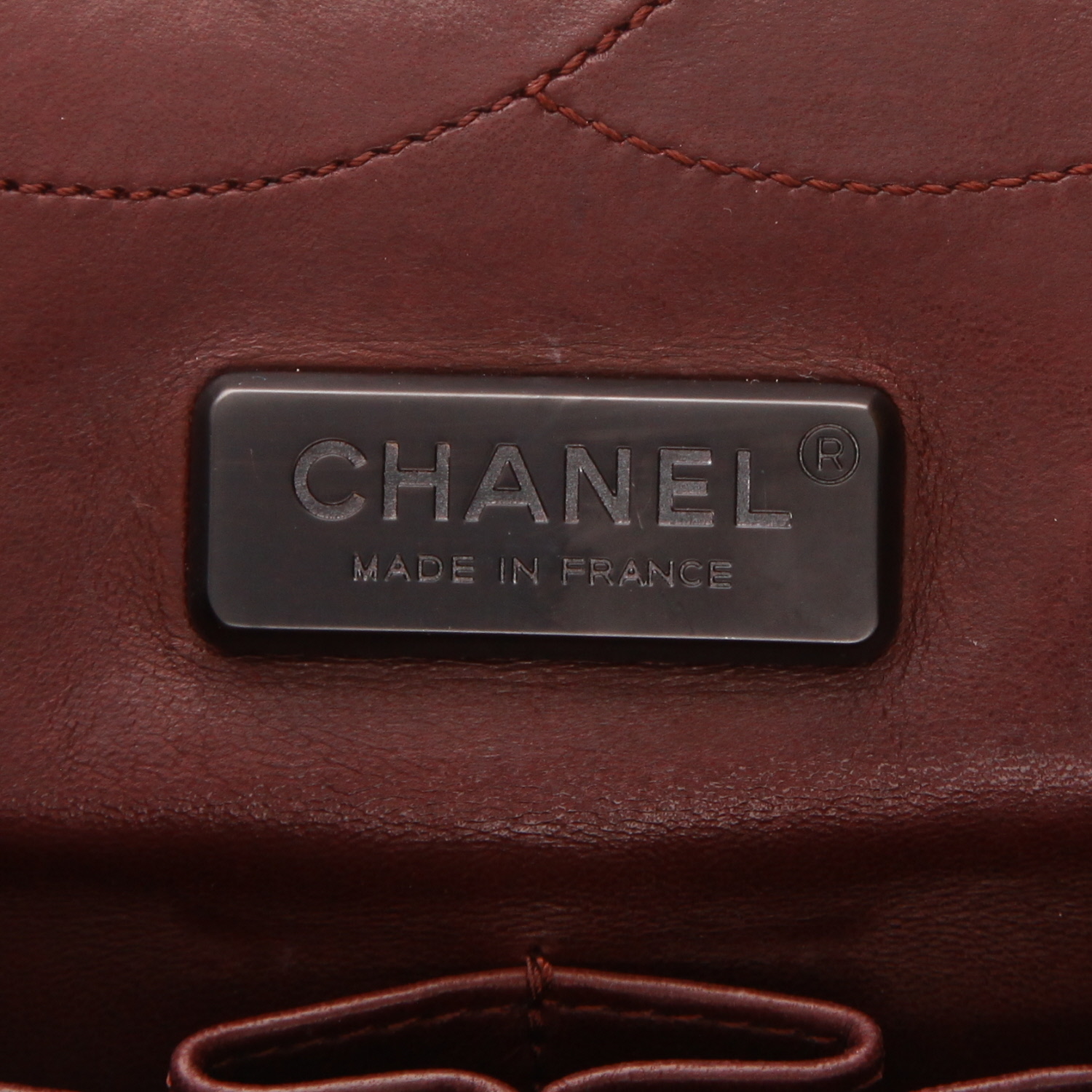 Borsa a tracolla Chanel  2.55 in pitone nero - Detail D2