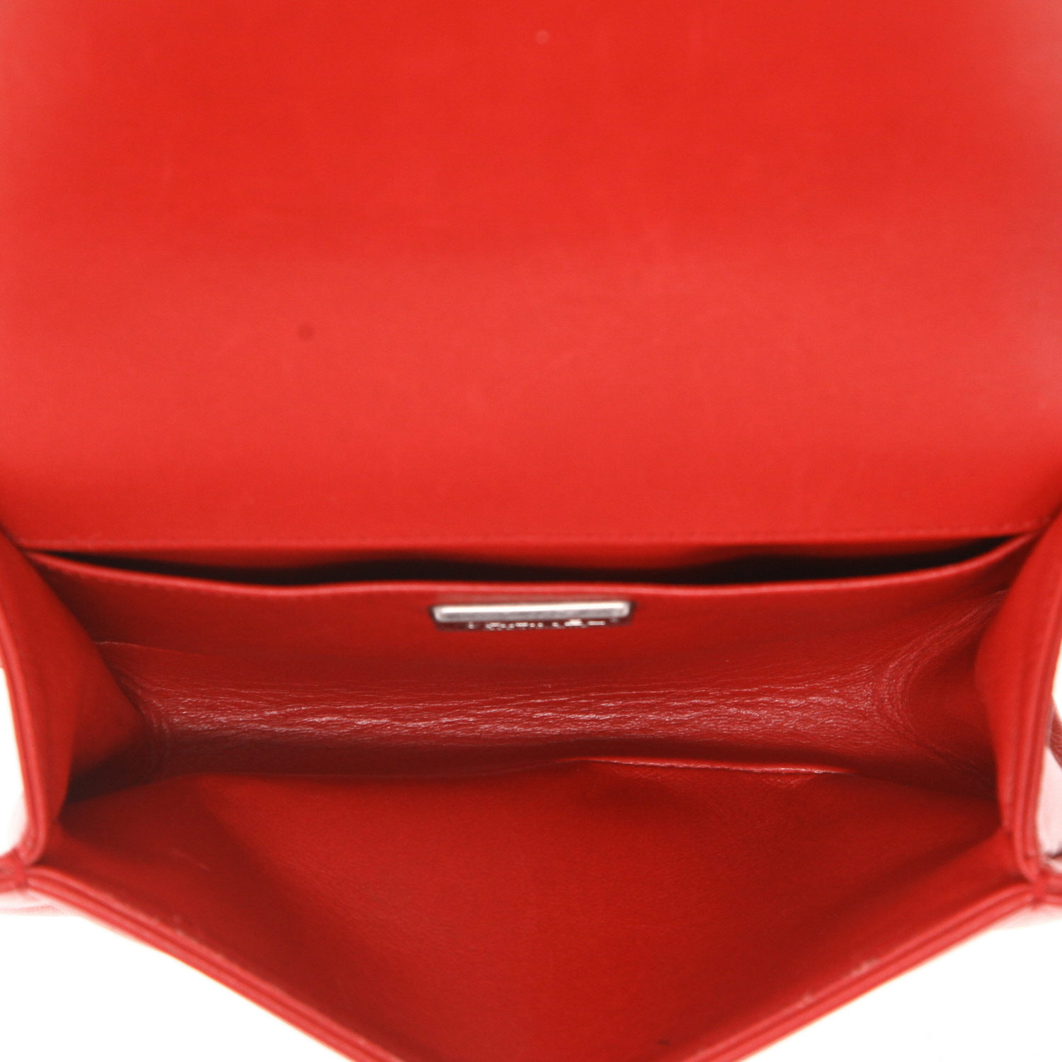 Borsa a tracolla Chanel  Mini Boy in galuchat rossa e pelle rossa - Detail D3