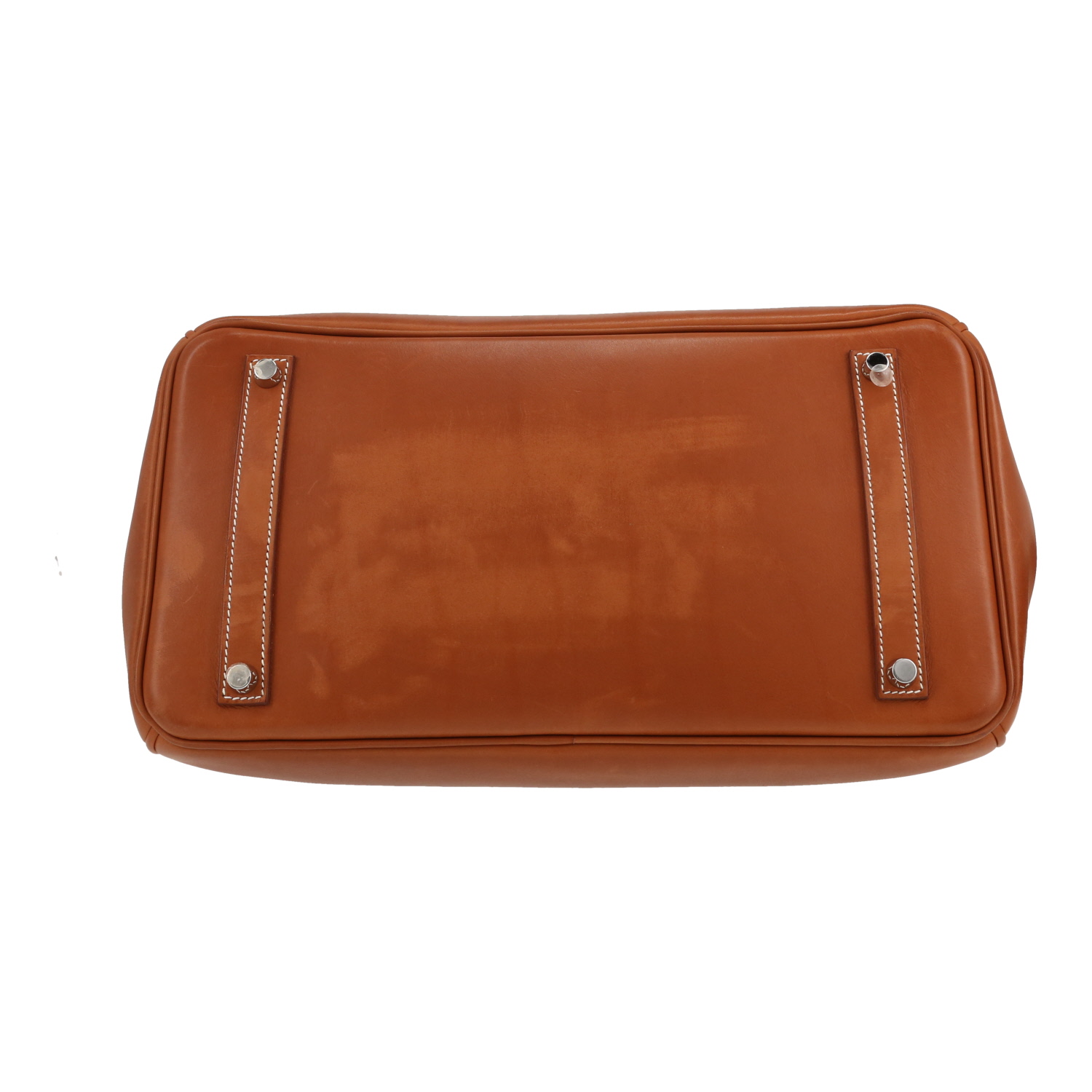 Borsa Hermès  Birkin 35 cm in pelle Barenia terra di Siena bruciata - Detail D1