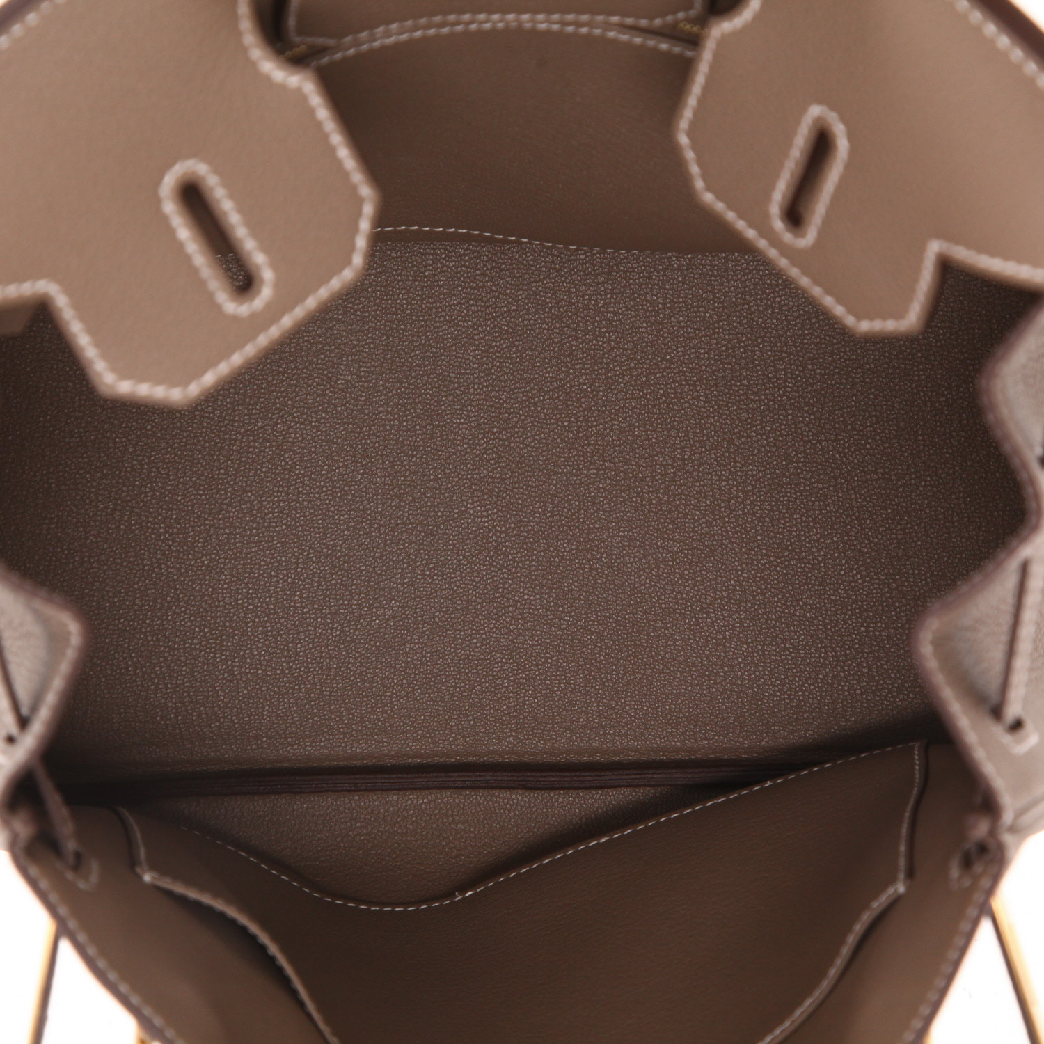 Borsa Hermès  Birkin 30 cm in pelle togo etoupe - Detail D3