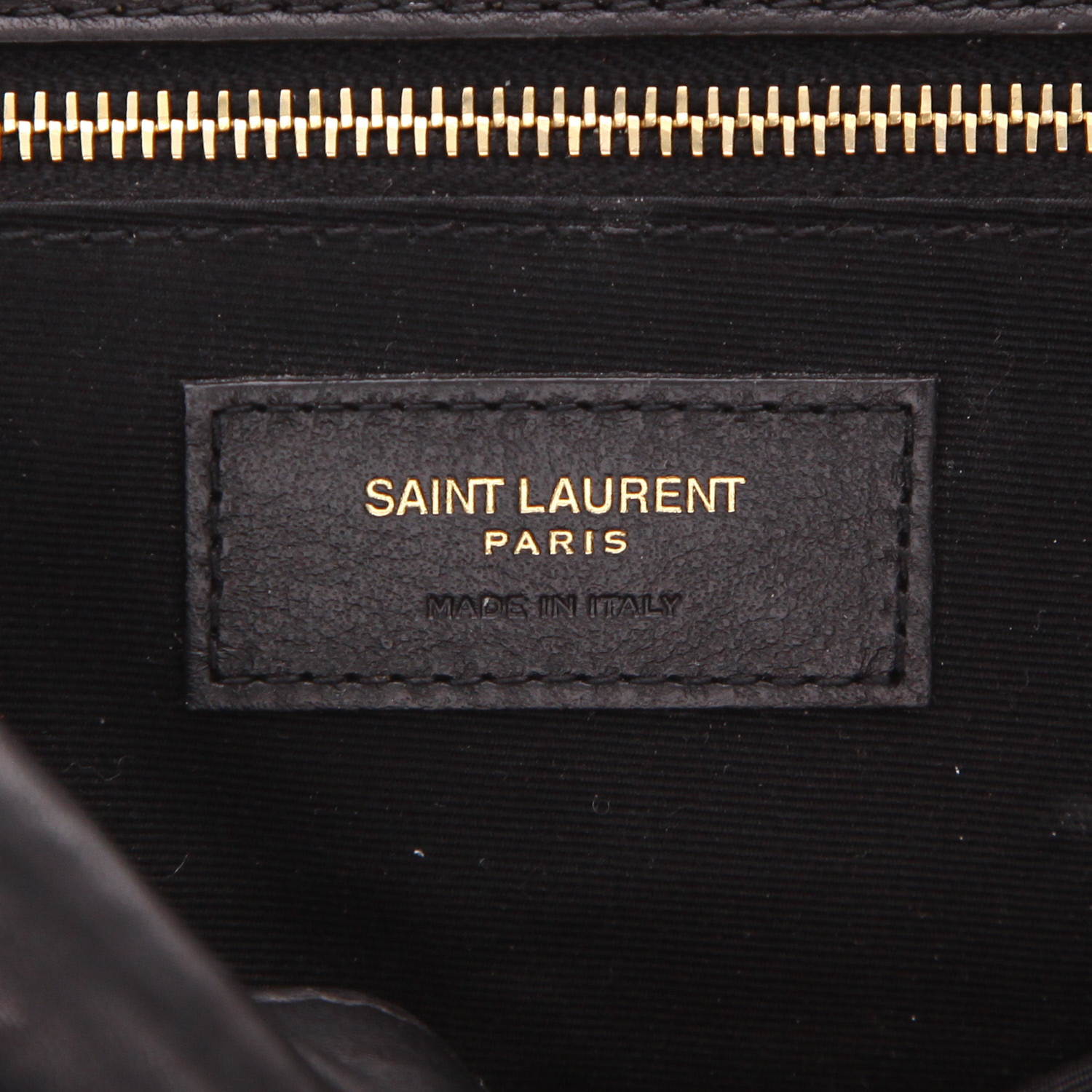 Saint Laurent  Calypso shoulder bag  in black quilted leather - Detail D2