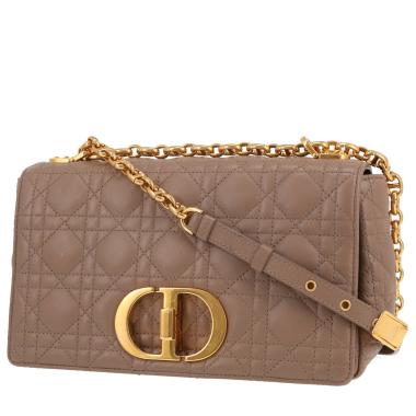 Bolso bandolera Dior  Caro en cuero cannage beige