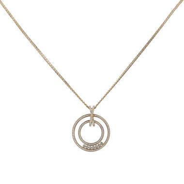 Collier Chopard Happy Diamonds en or jaune et diamants