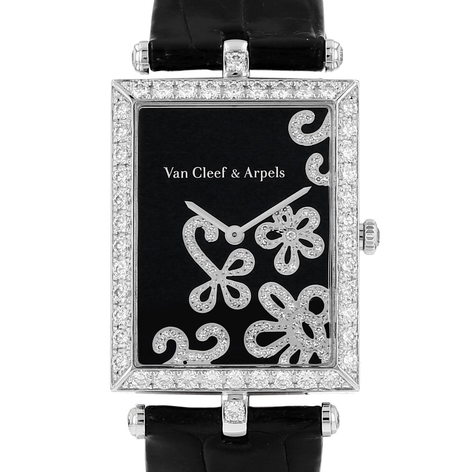 Montre Van Cleef & Arpels Lady Arpels en or blanc et diamanté Ref: