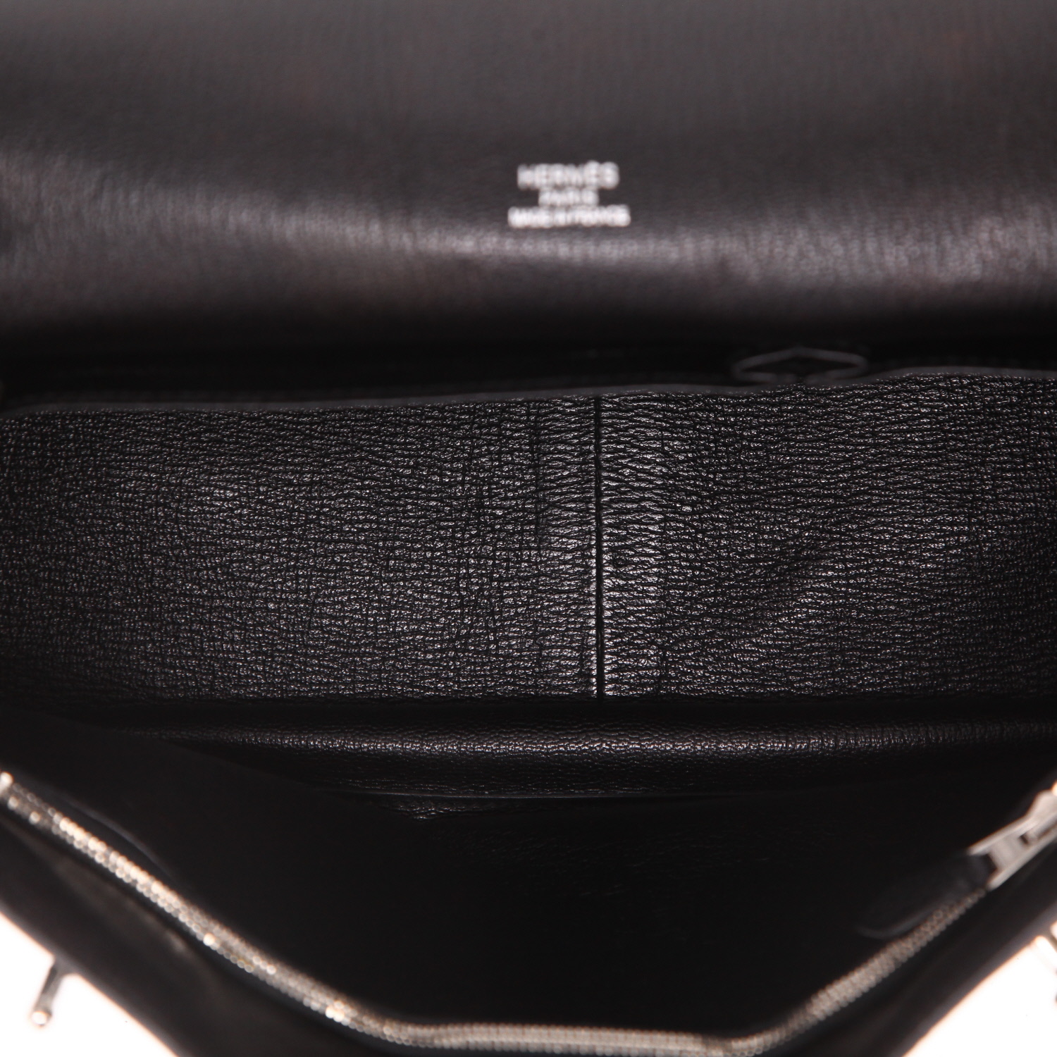 Hermès  Jypsiere 34 cm shoulder bag  in black togo leather - Detail D3