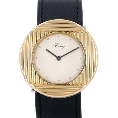 Montre Poiray Ma Première en acier et plaqué or Vers 2010