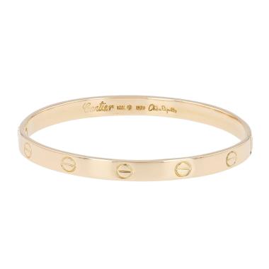 Brazalete Cartier Love Aldo Cipullo de oro amarillo