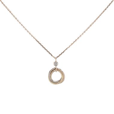 Collar Cartier Trinity de 3 oros y diamante