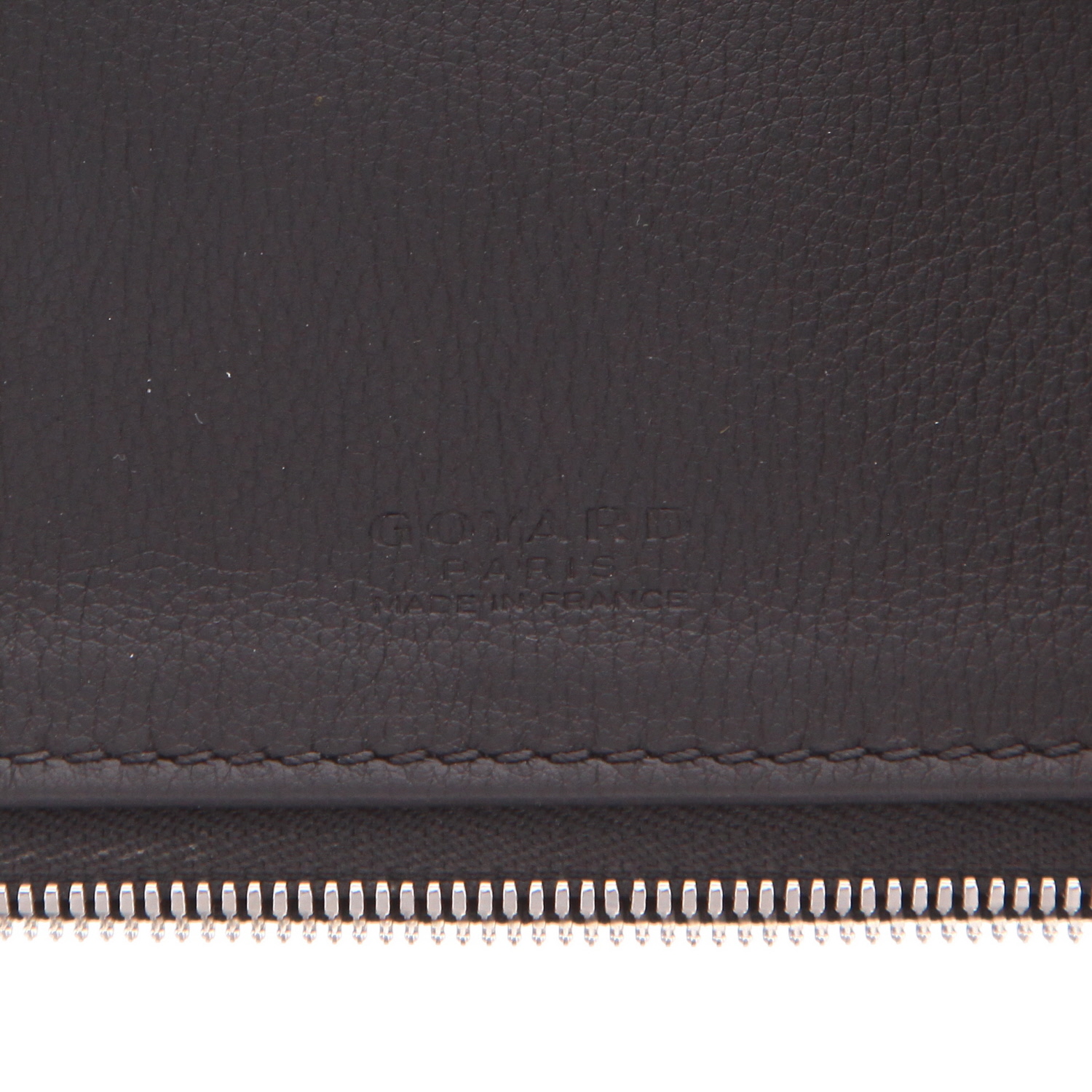 Pochette Goyard  Sainte Marie in tela Goyardine nera e pelle nera - Detail D2