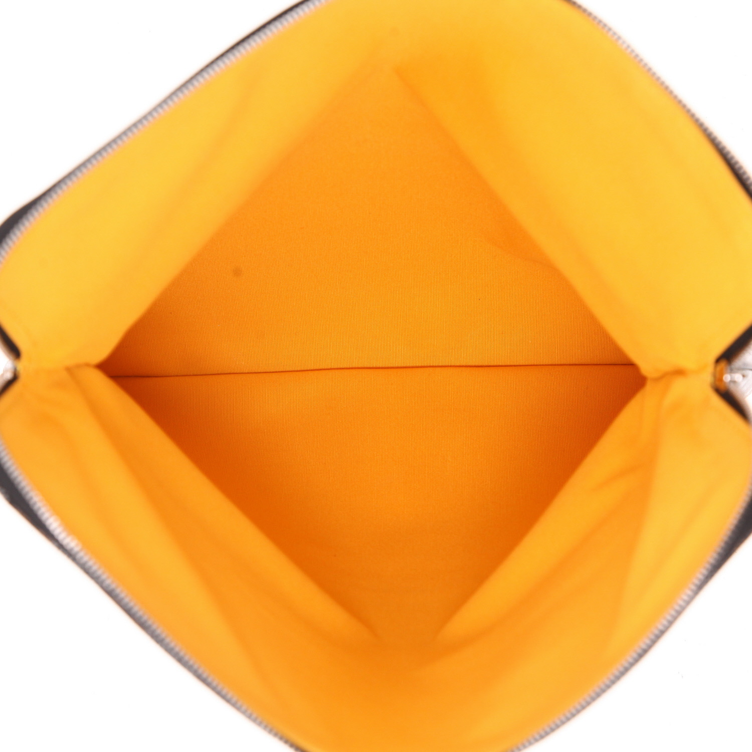 Goyard  Sainte Marie pouch  in black Goyard canvas  and black leather - Detail D3