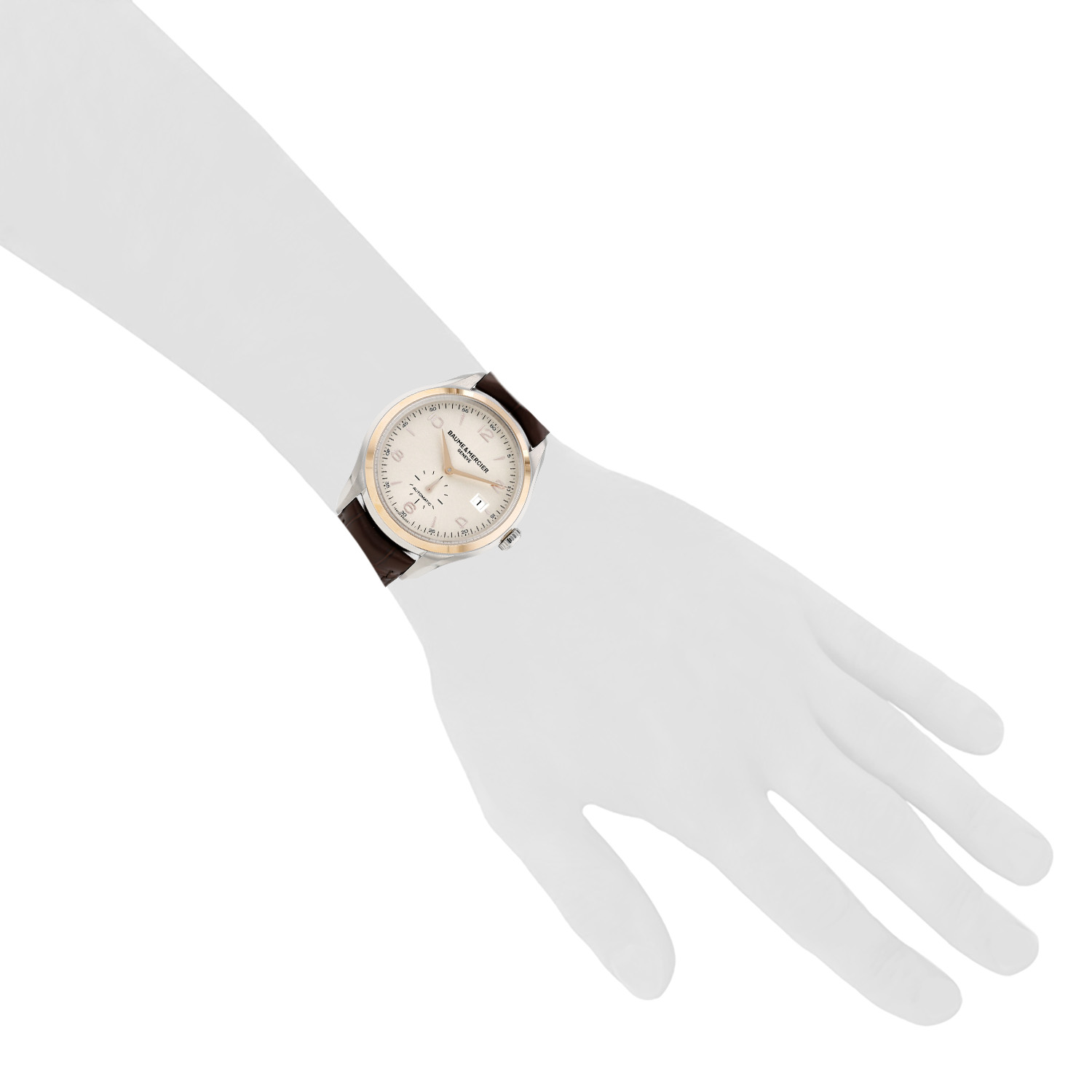 Montre Baume & Mercier Clifton en or et acier Ref: Baume & Mercier - MOA10139  Vers 2020 - Detail D1