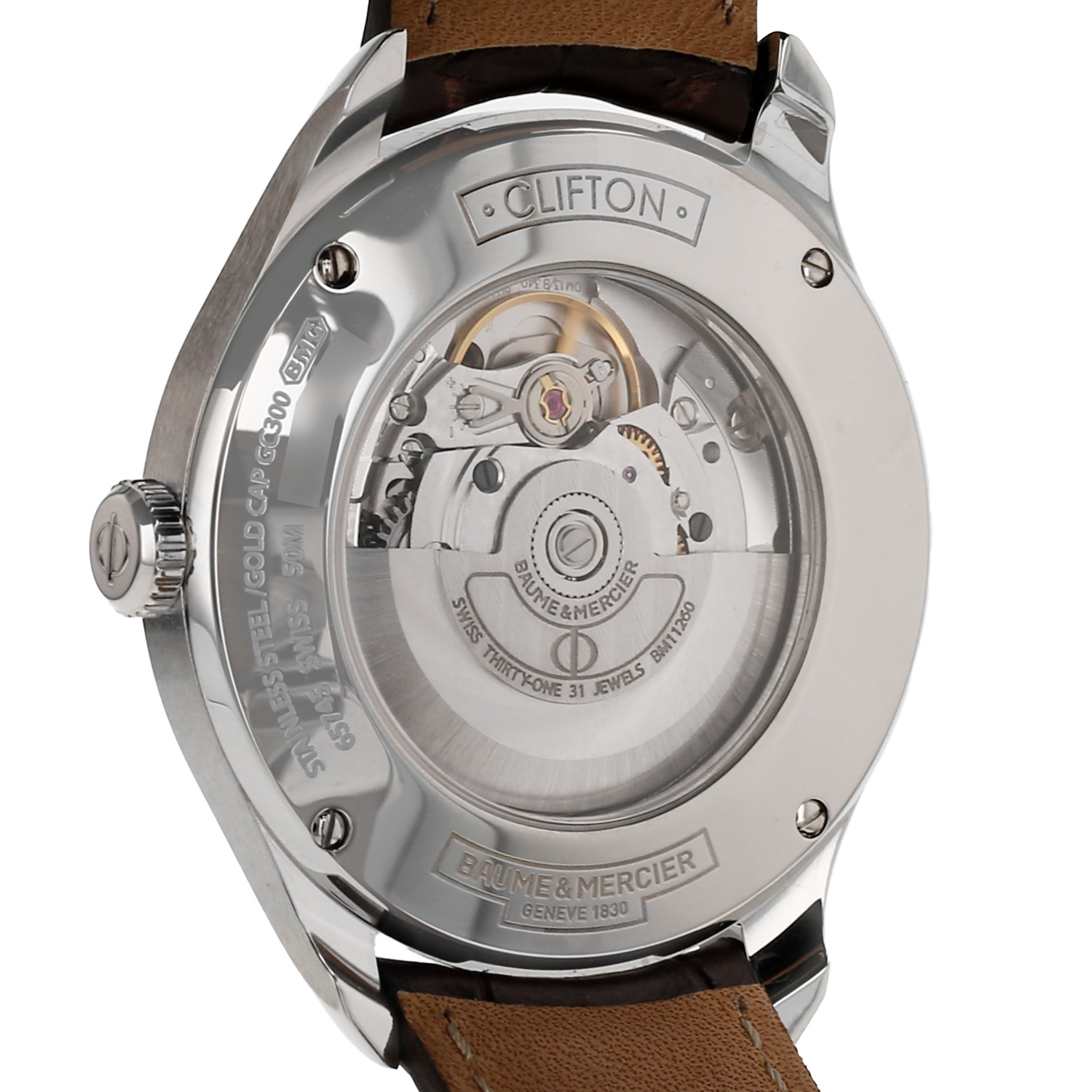 Montre Baume & Mercier Clifton en or et acier Ref: Baume & Mercier - MOA10139  Vers 2020 - Detail D3