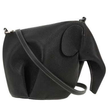 Sac bandoulière Loewe  Elephant en cuir noir