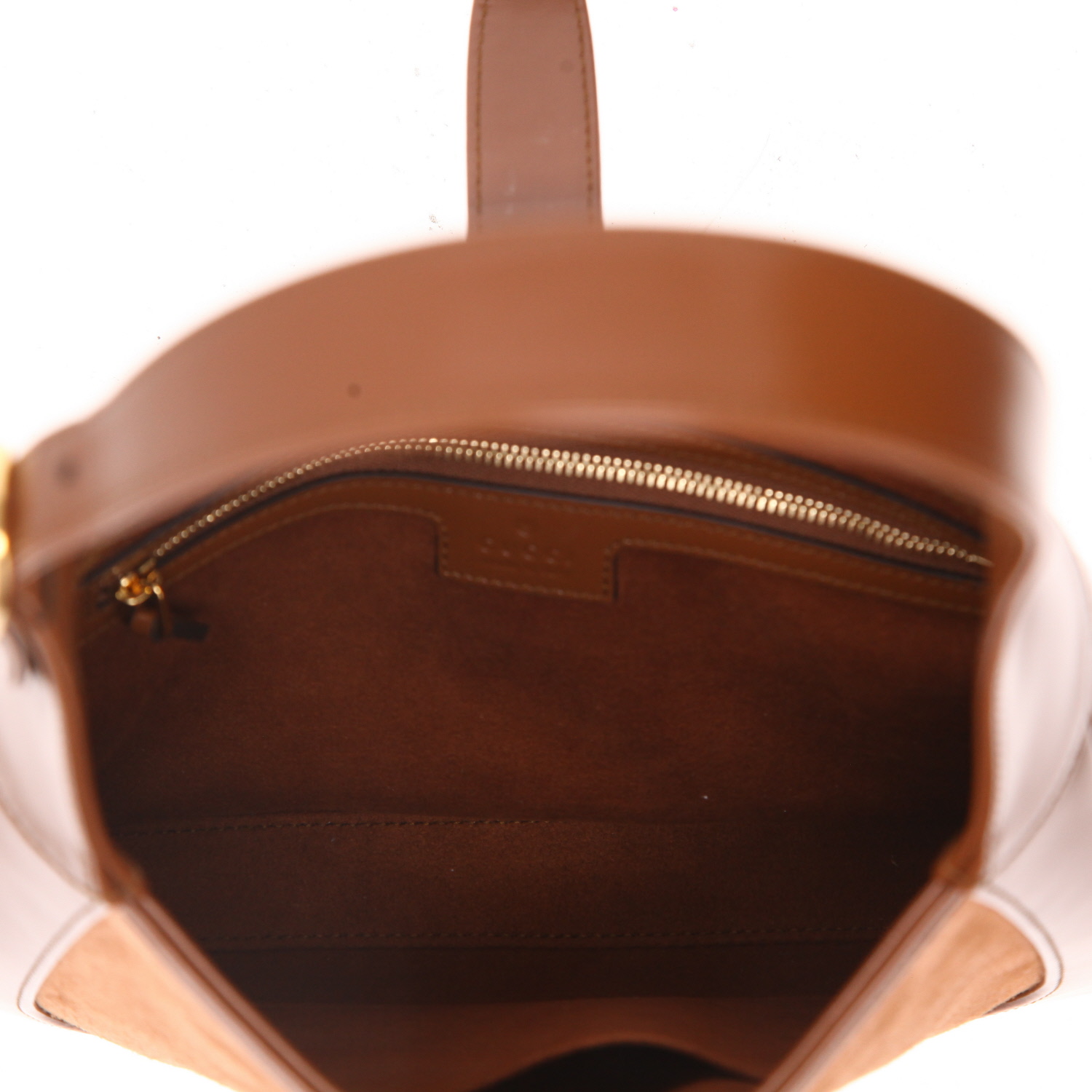 Sac à main Gucci  Jackie en cuir marron et Veau velours marron - Detail D3