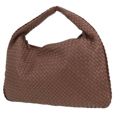 Bottega Veneta  Veneta handbag  in taupe intrecciato leather