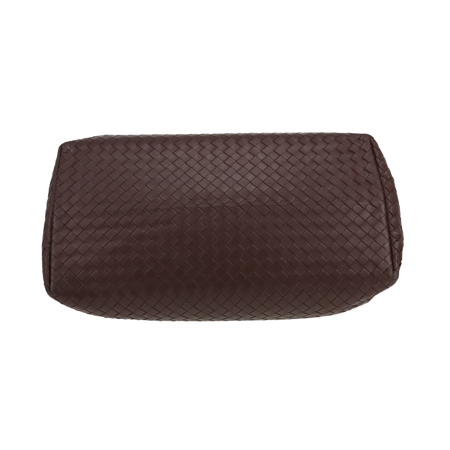 Borsa Bottega Veneta  Roma in pelle intrecciata marrone - Detail D1