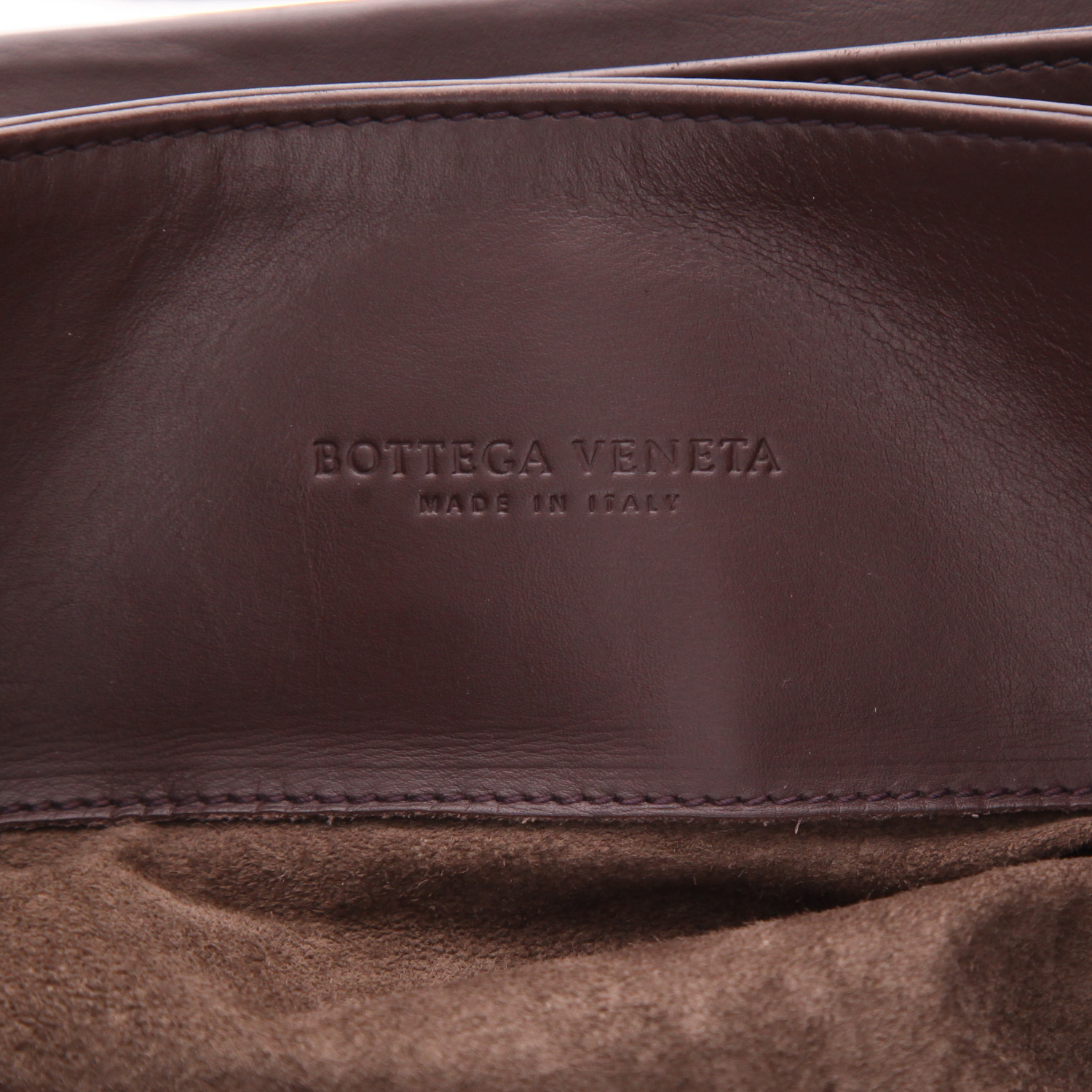 Sac à main Bottega Veneta  Roma en cuir intrecciato marron - Detail D2