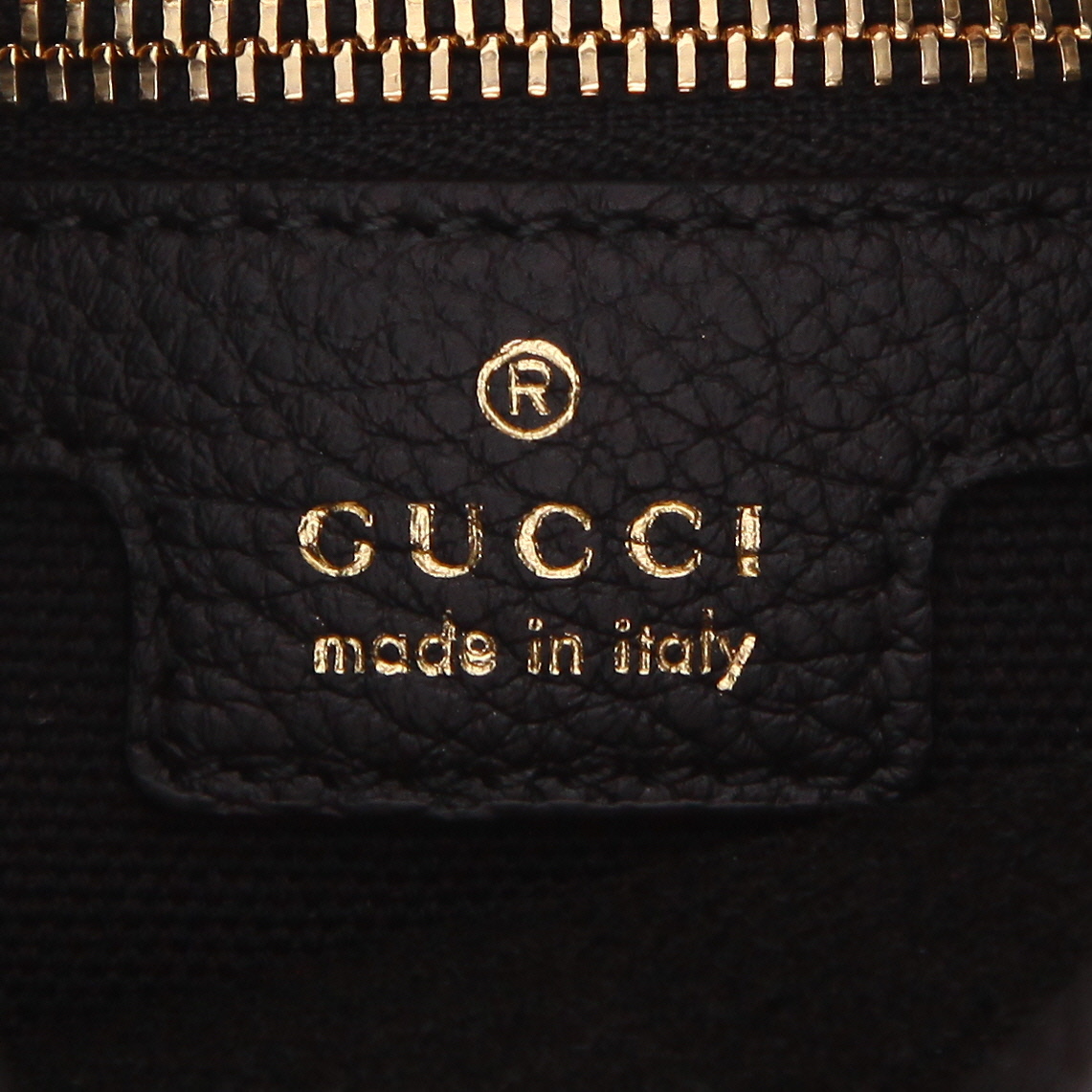 Sac bandoulière Gucci  Jackie 1961 en cuir grainé noir - Detail D2