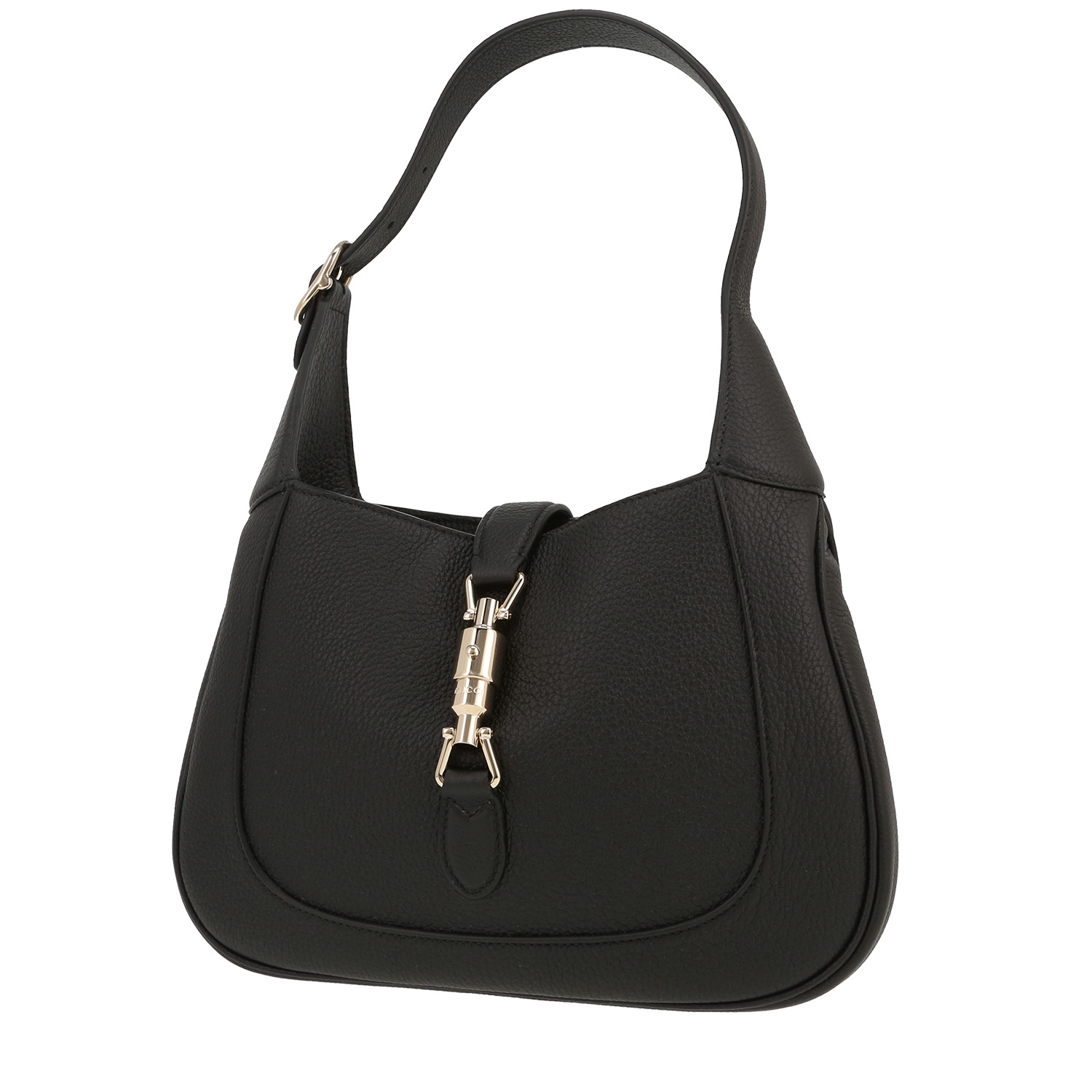 Bolso bandolera Gucci Jackie 1961 de piel granulada negra - Detail D5
