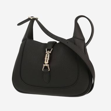 Sac bandoulière Gucci  Jackie 1961 en cuir grainé noir
