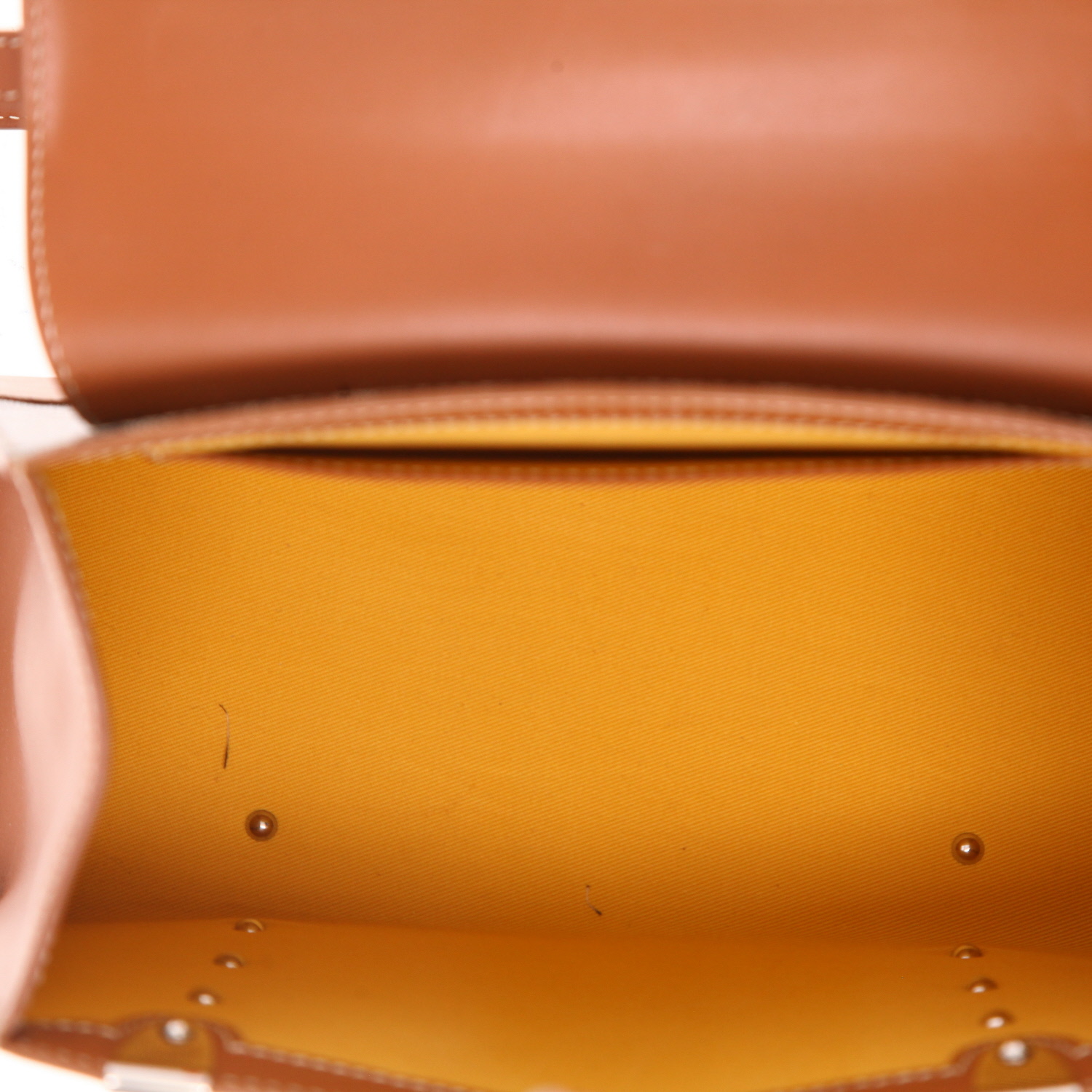 Sac bandoulière Goyard  Saigon en toile Goyardine noire et cuir marron - Detail D3