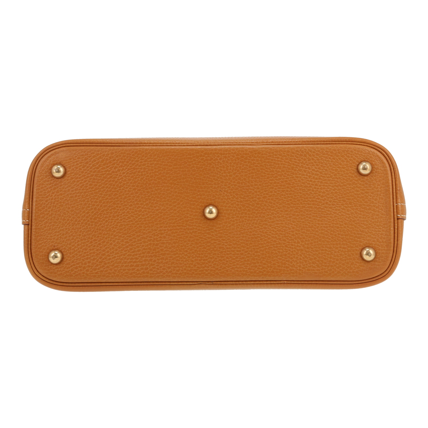 Hermès  Bolide 30 cm handbag  in gold Ardenne leather - Detail D1