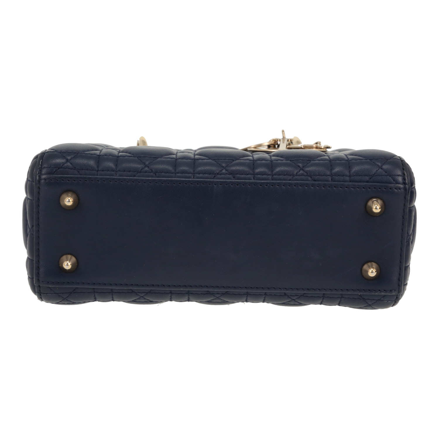Dior  My ABCDIOR handbag  in navy blue leather cannage - Detail D1