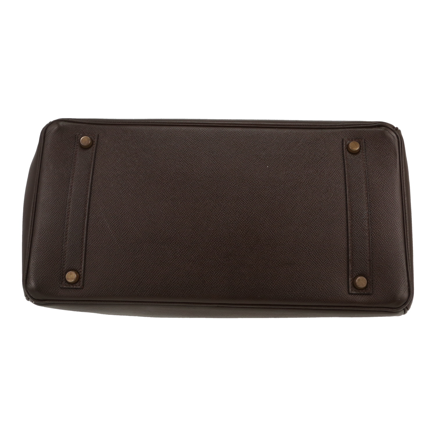 Sac à main Hermès  Birkin 35 cm en cuir Courchevel marron - Detail D1