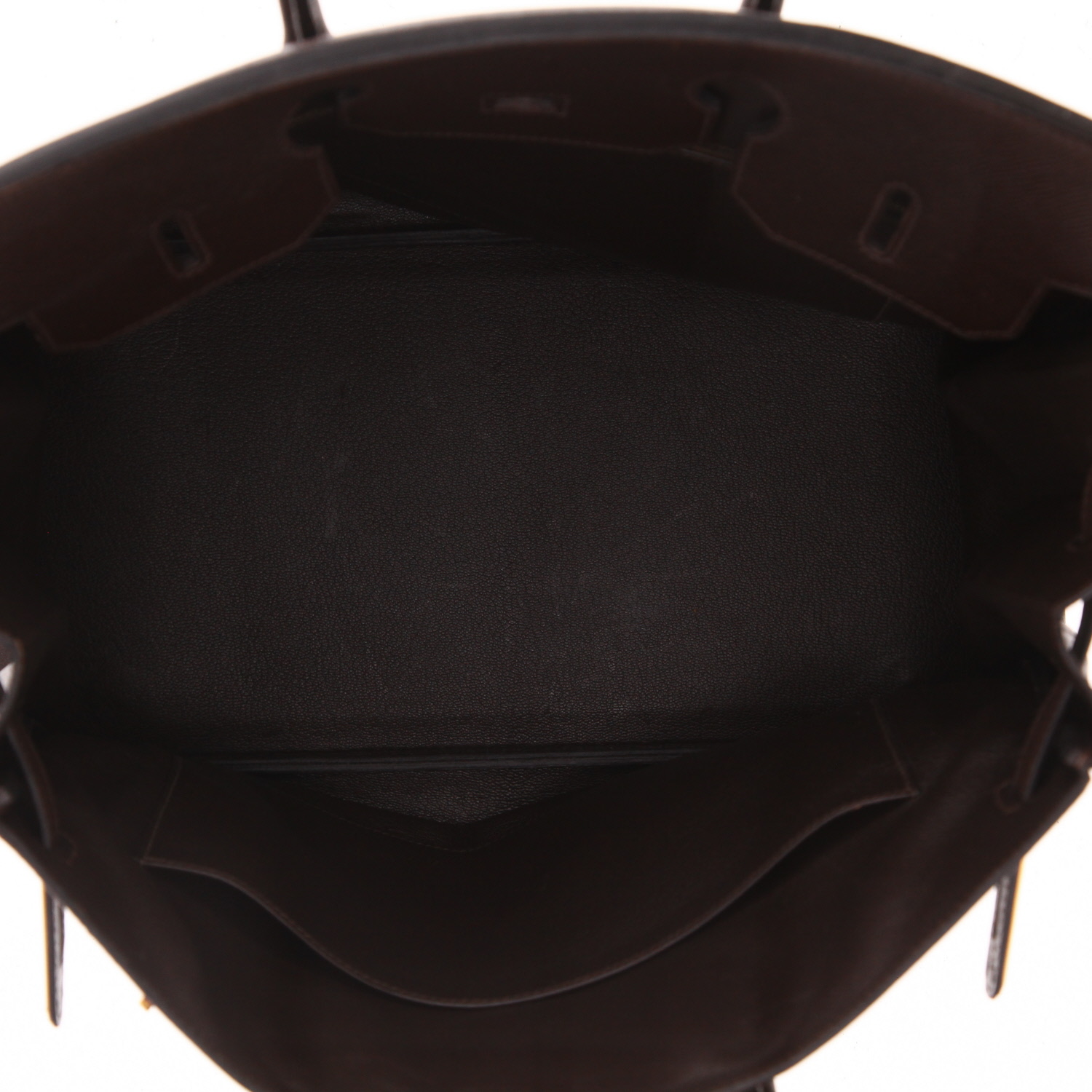 Hermès  Birkin 35 cm handbag  in brown Courchevel leather - Detail D3