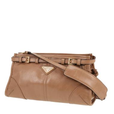 Borsa a tracolla Prada  Bonnie modello piccolo  in pelle beige