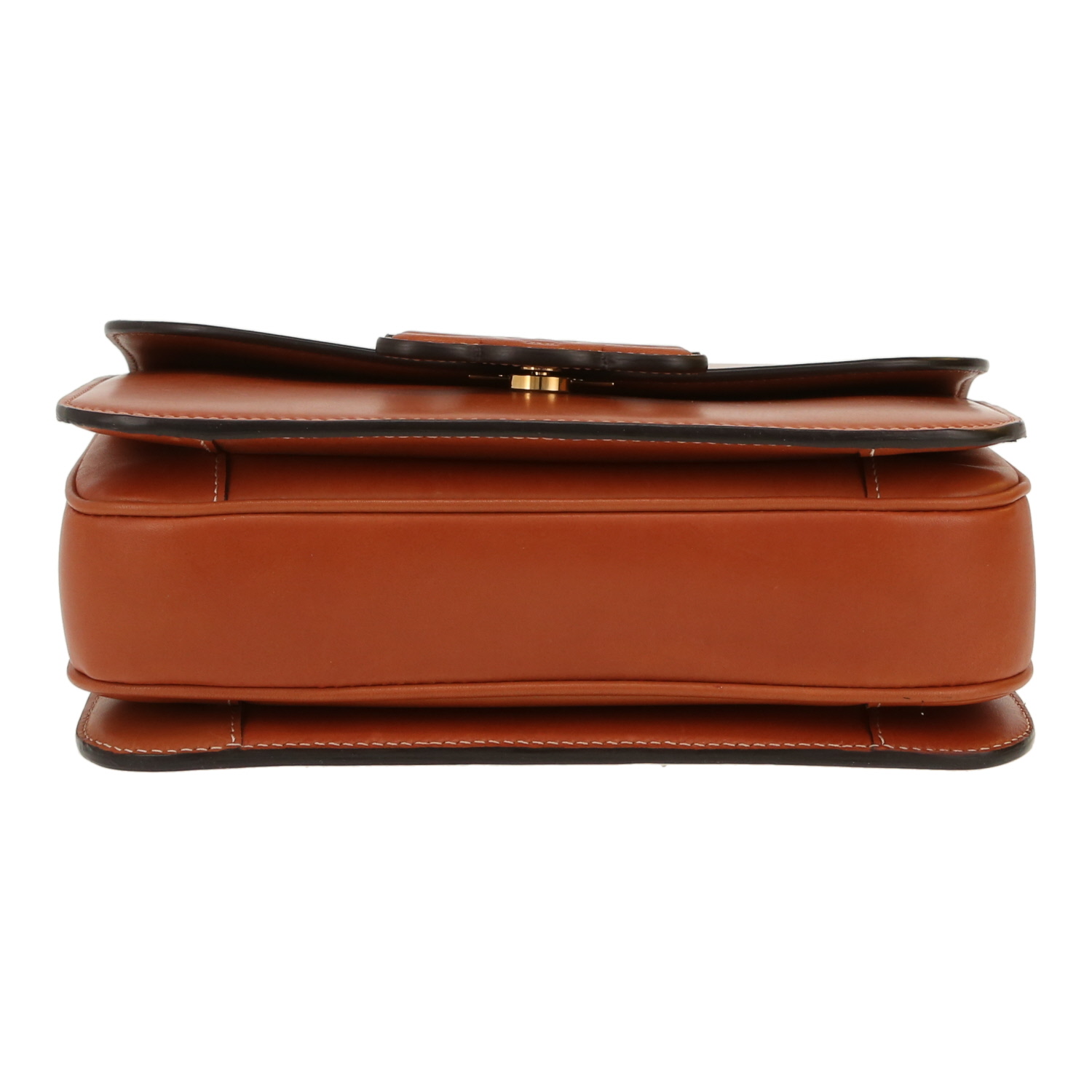 Sac bandoulière Celine  Triomphe en cuir naturel marron - Detail D1