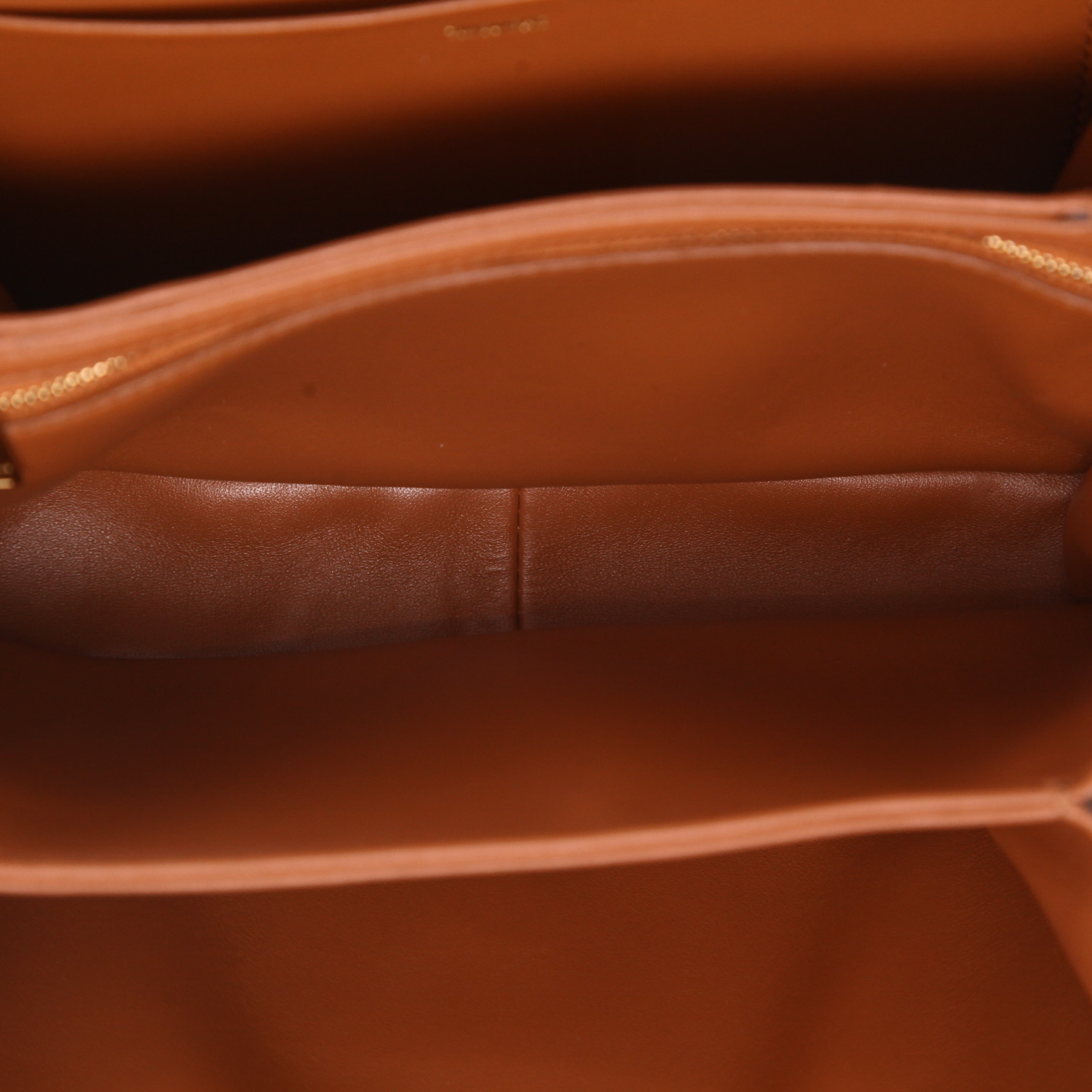 Bolso bandolera Celine  Triomphe en cuero natural marrón - Detail D3