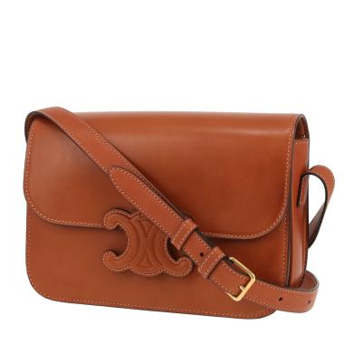 Bolso bandolera Celine  Triomphe en cuero natural marrón