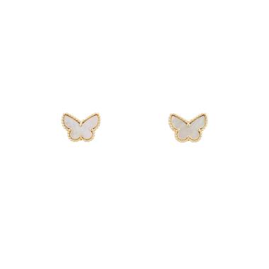 Pendientes Van Cleef & Arpels Sweet Butterflies de oro amarillo y nácar