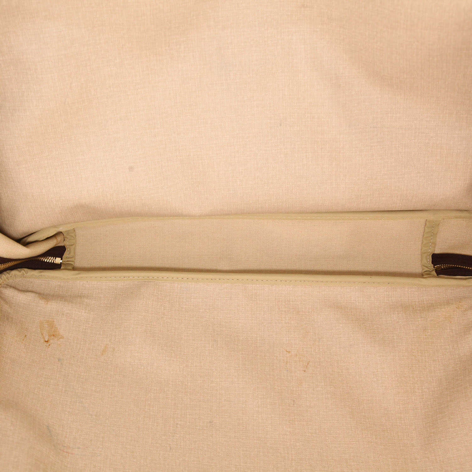 Louis Vuitton  Sirius 55 travel bag  in brown monogram canvas  and natural leather - Detail D4