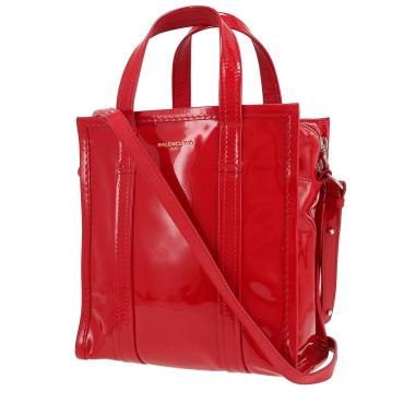 Bolso bandolera Balenciaga  Bazar shopper modelo pequeño  en charol rojo