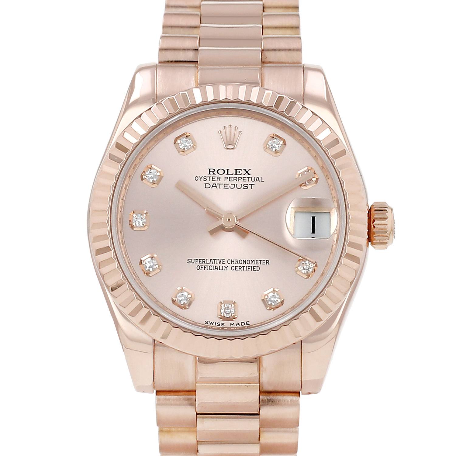 Montre Rolex Datejust en or rose Ref: Rolex - 178275F Vers 2007