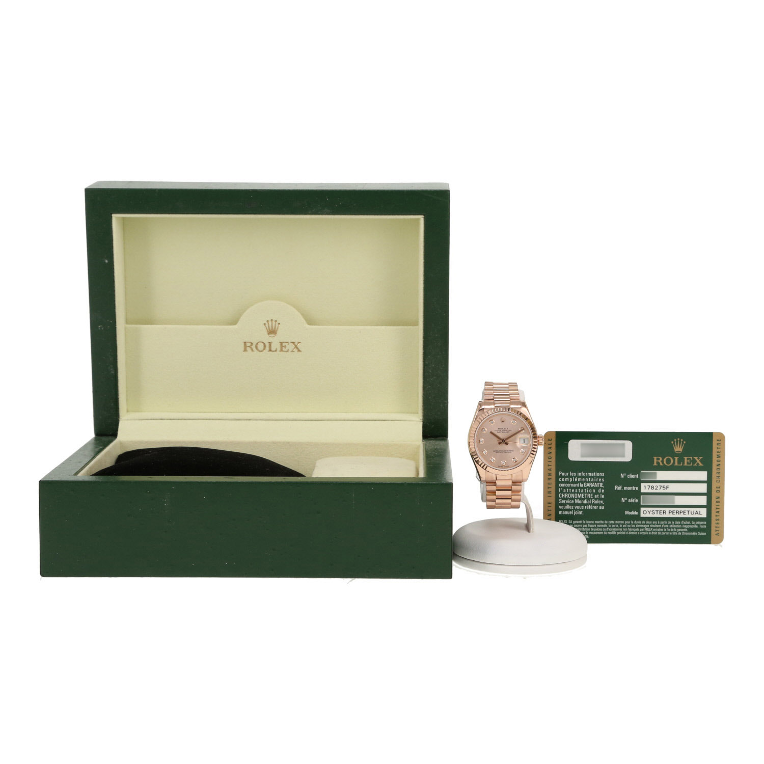 Orologio Rolex Datejust in oro rosa Ref: Rolex - 178275F  Circa 2007