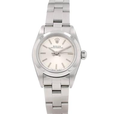 Montre Rolex Lady Oyster Perpetual en acier Ref: Rolex - 76080  Vers 1998