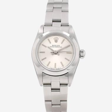 Montre Rolex Lady Oyster Perpetual en acier Ref: Rolex - 76080  Vers 1998