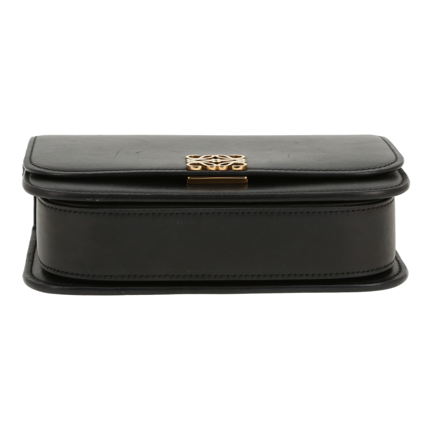 Sac bandoulière Loewe  Goya en cuir noir - Detail D1