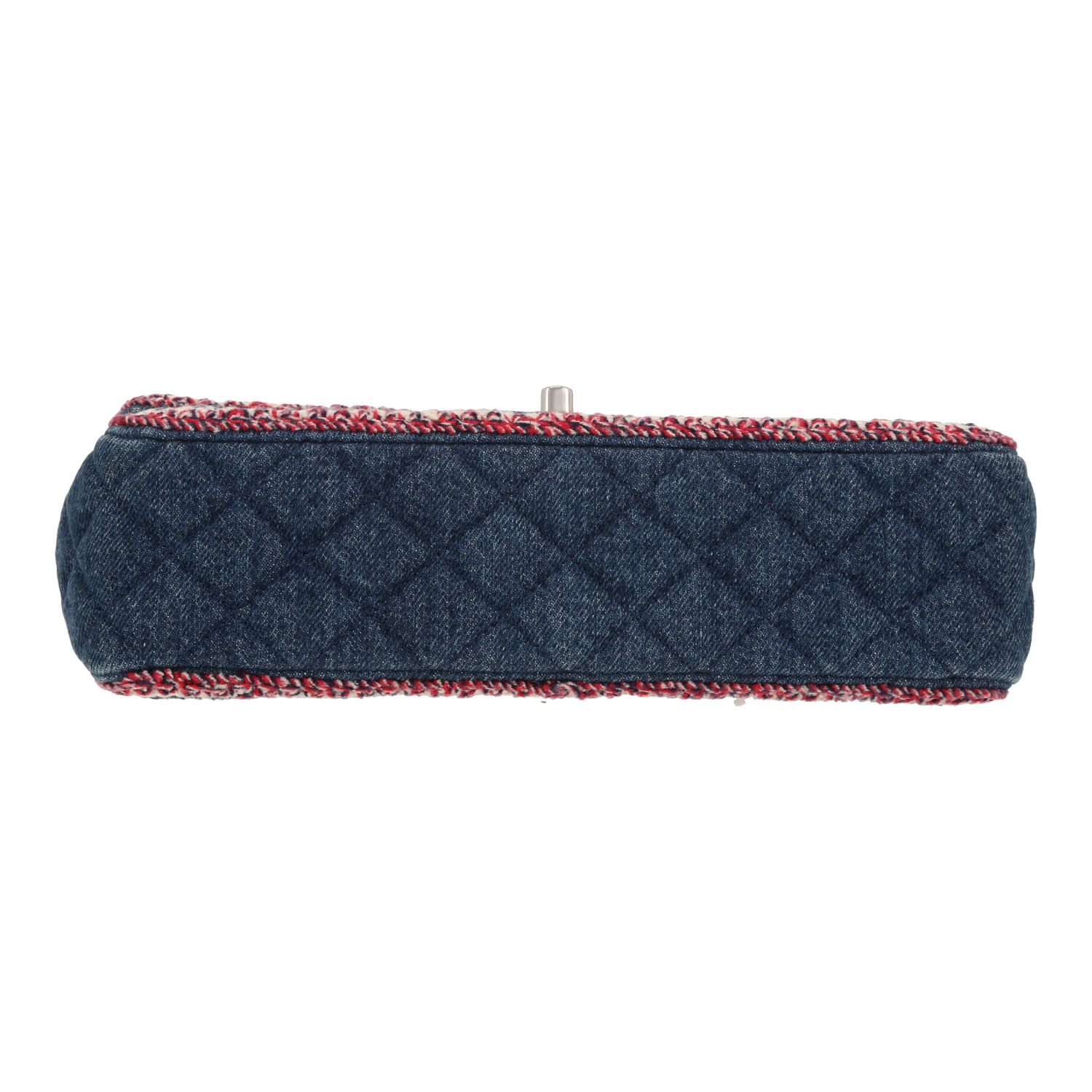 Chanel  Timeless handbag  in blue denim canvas - Detail D1