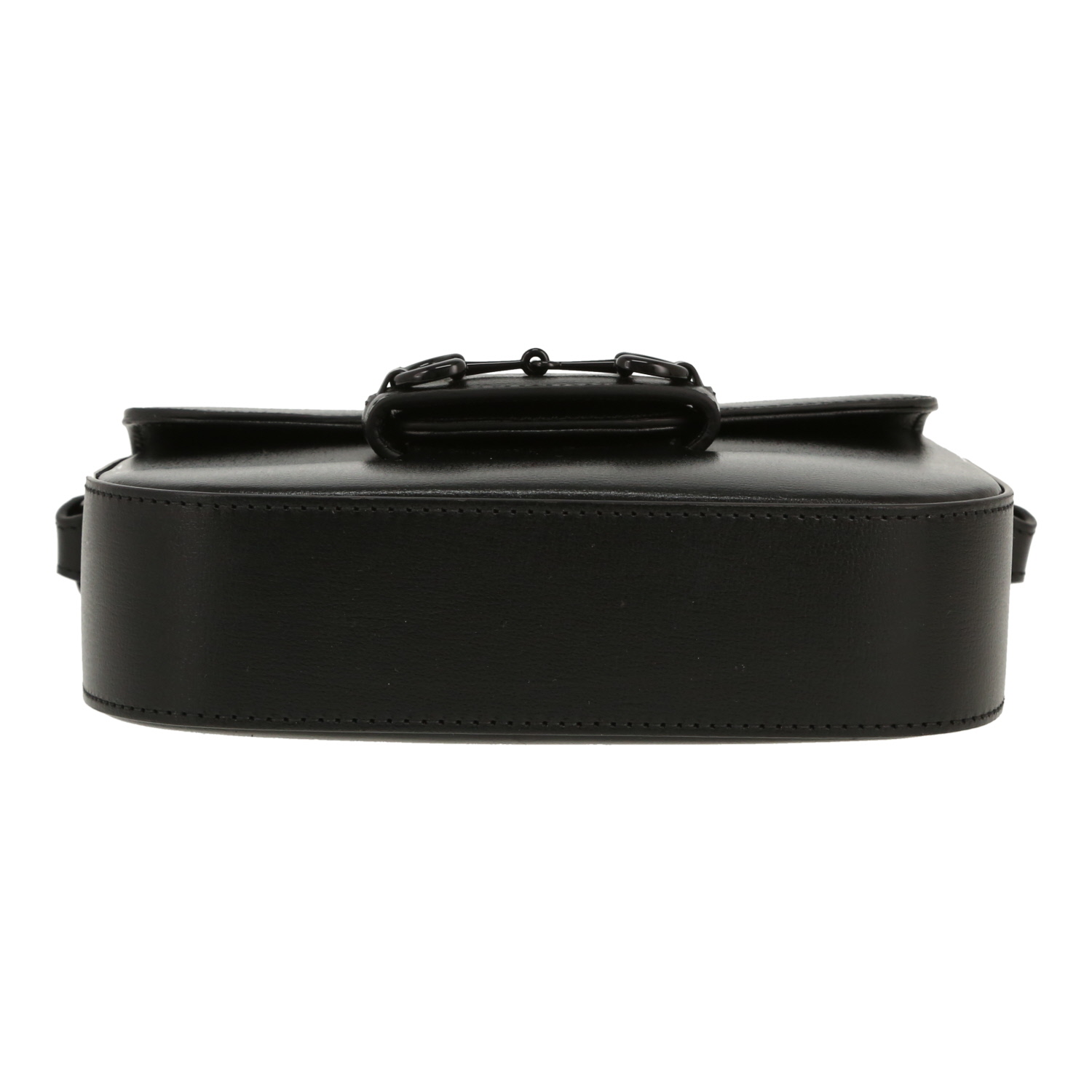 Gucci  1955 Horsebit shoulder bag  in black leather - Detail D1