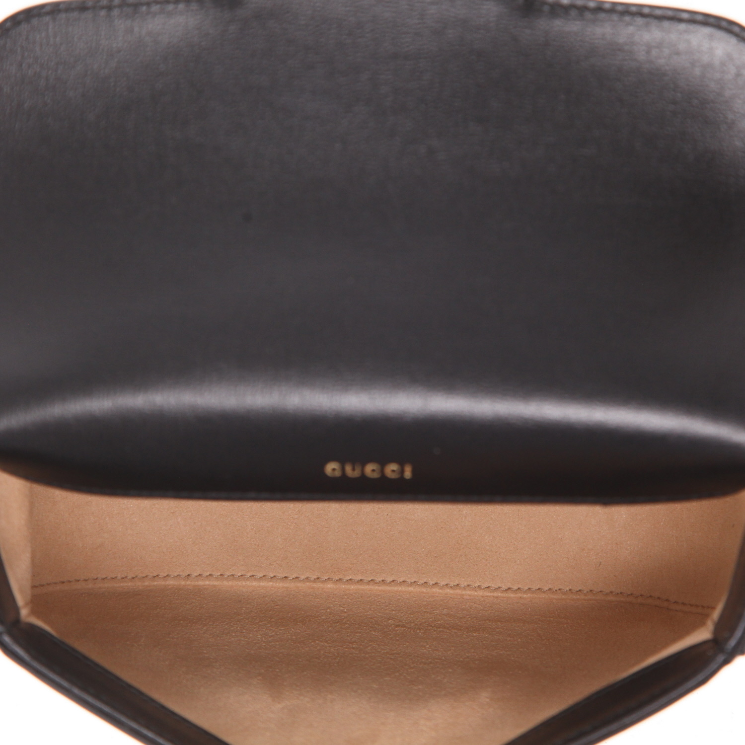 Borsa a tracolla Gucci  1955 Horsebit in pelle nera - Detail D3